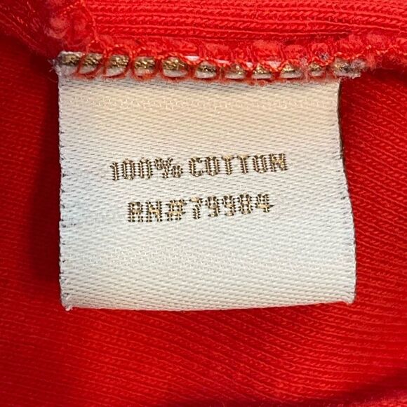 Chico's True Color Tee Red V-Neck Short Sleeve Basic Cotton Top 2 L - Picture 4 of 5